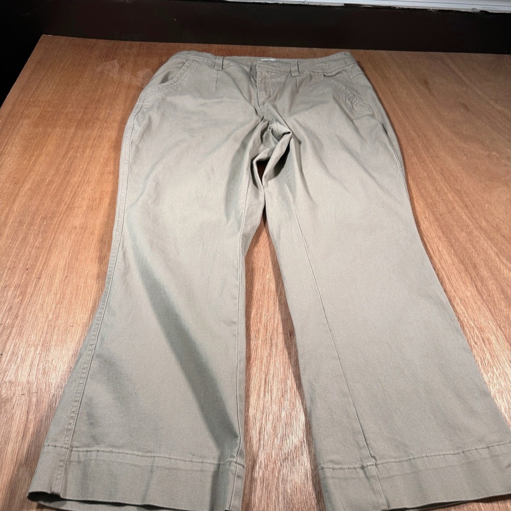 Cato Woman Khaki Pants Womens 16WP Tan Wide Leg Casual Trousers